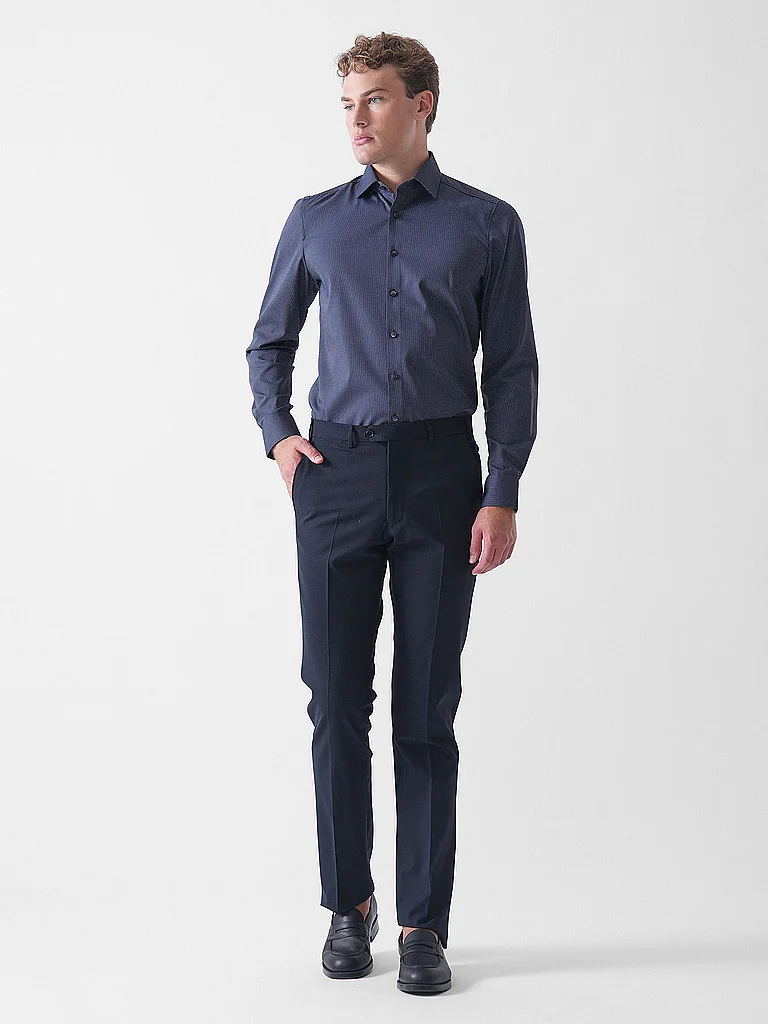 OLYMP LEVEL FIVE Hemd Slim Fit  dunkelblau   44 herren 2